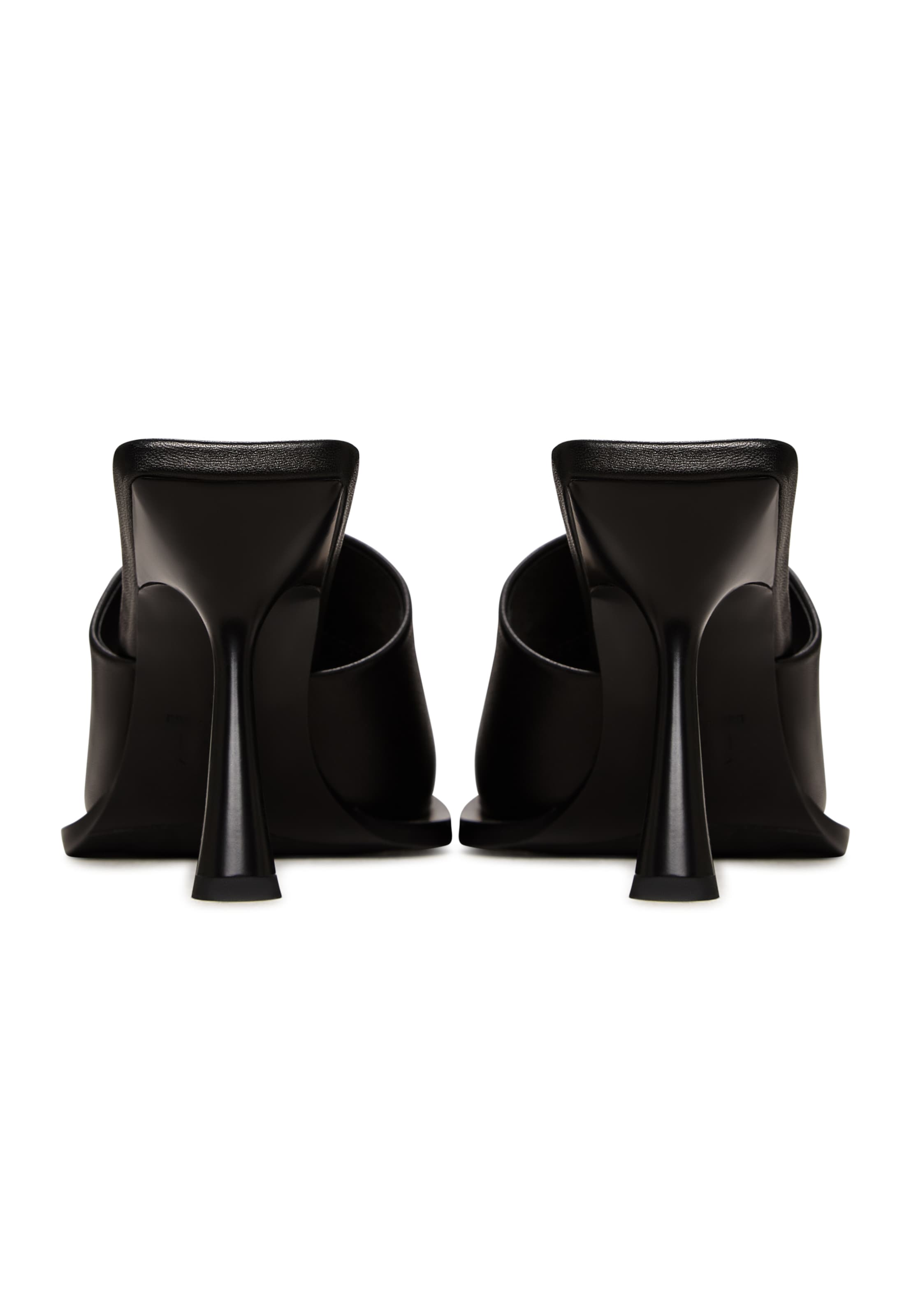 CESARE GASPARI Pantolette in Schwarz