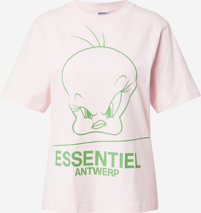 Essentiel Antwerp T-shirt 'Zinker' en beige / vert clair, Vue avec produit