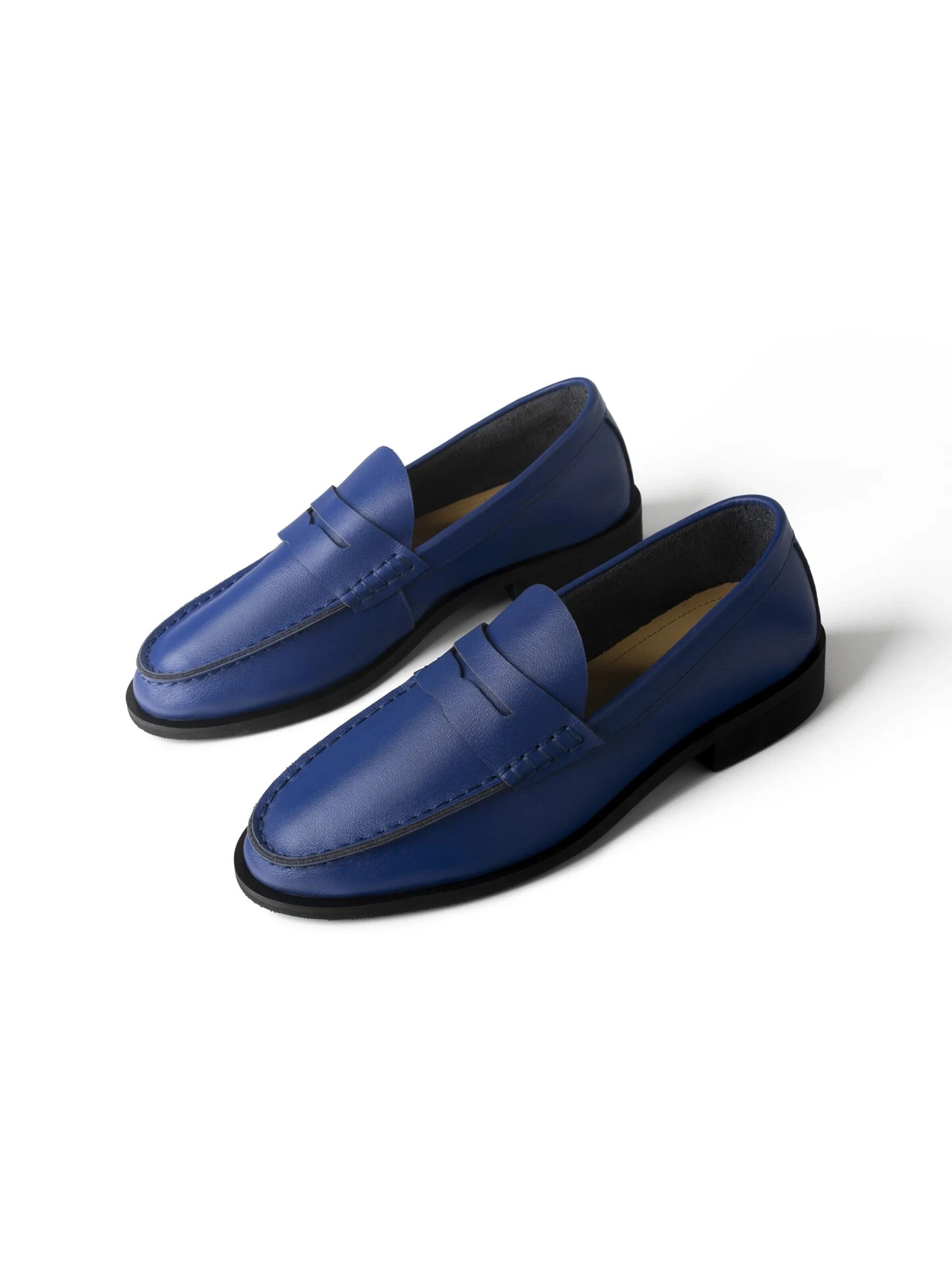 L37 HANDMADE SHOES Natikači 'TO MAKE IT EASIER' | modra barva