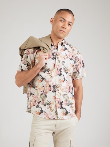 Jack's Regular fit Πουκάμισο σε μπεζ: μπροστά