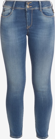 Le Temps Des Cerises Slimfit Jeans 'ULTRPULC' in Blauw: voorkant