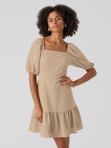 VERO MODA Kleid 'GRIT' in Beige: Vorderseite