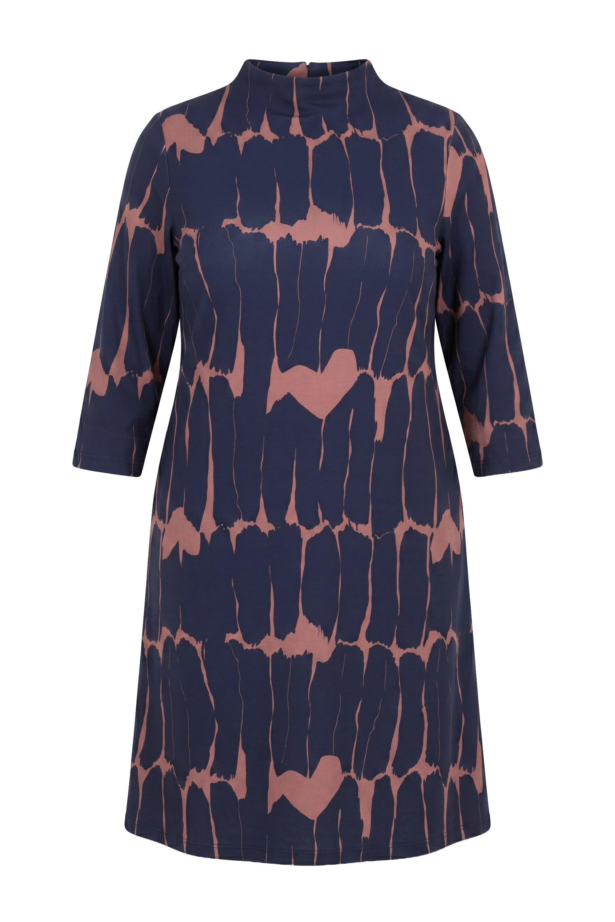 Ulla Popken Jurk in Blauw: voorkant