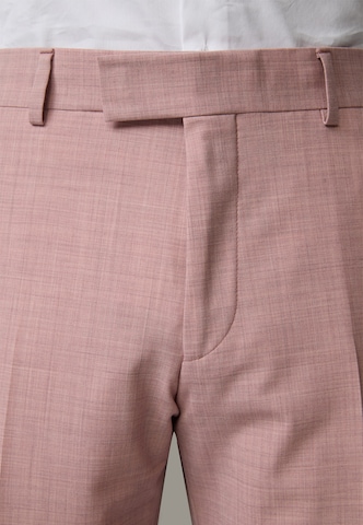 STRELLSON Slim fit Pleated Pants 'Melvin' in Pink