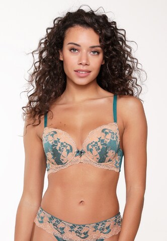 Push-up Soutien-gorge LingaDore en vert : devant