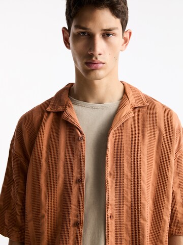 Fit confort Chemise Pull&Bear en orange
