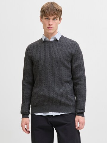 JACK & JONES Pulóver 'JJEEMIL' - szürke: elől