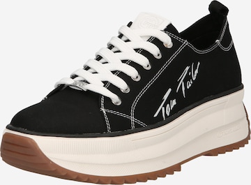 TOM TAILOR Sneakers laag in Zwart: voorkant