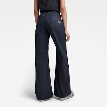 G-Star RAW Wide Leg Hose in Blau