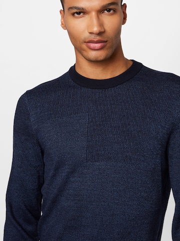 BOSS Black Sweater 'Leugenio' in Blue