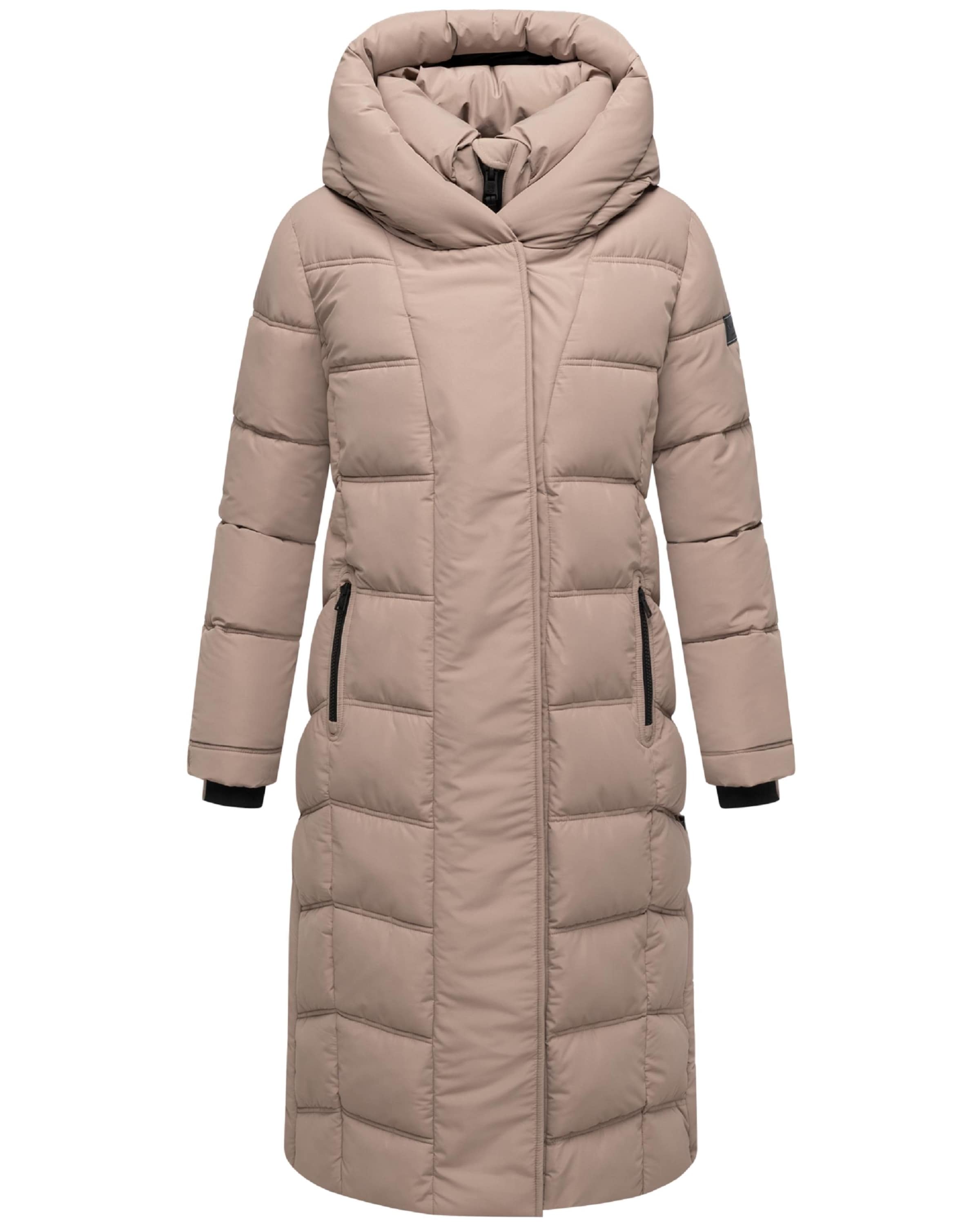 NAVAHOO Zimný kabát 'Engelsfeder XIV' - Béžová: predná strana