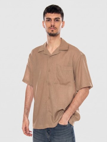 Only & Sons Comfort fit Button Up Shirt in Grey