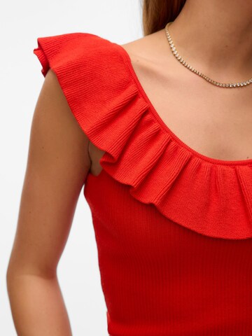 Tops en tricot 'VMSilje' VERO MODA en rouge