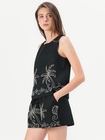 JDY Szabványos Nadrág 'JDYELIZA' - fekete