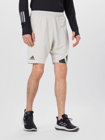 ADIDAS PERFORMANCE Regular Sports trousers in Beige: front