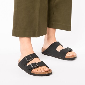 melns BIRKENSTOCK Ādas čības 'Arizona'