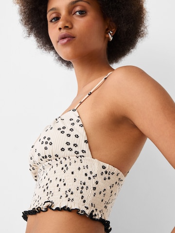 Bershka Top w kolorze biały