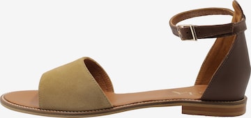 IZIA Sandalen met riem in Geel: voorkant