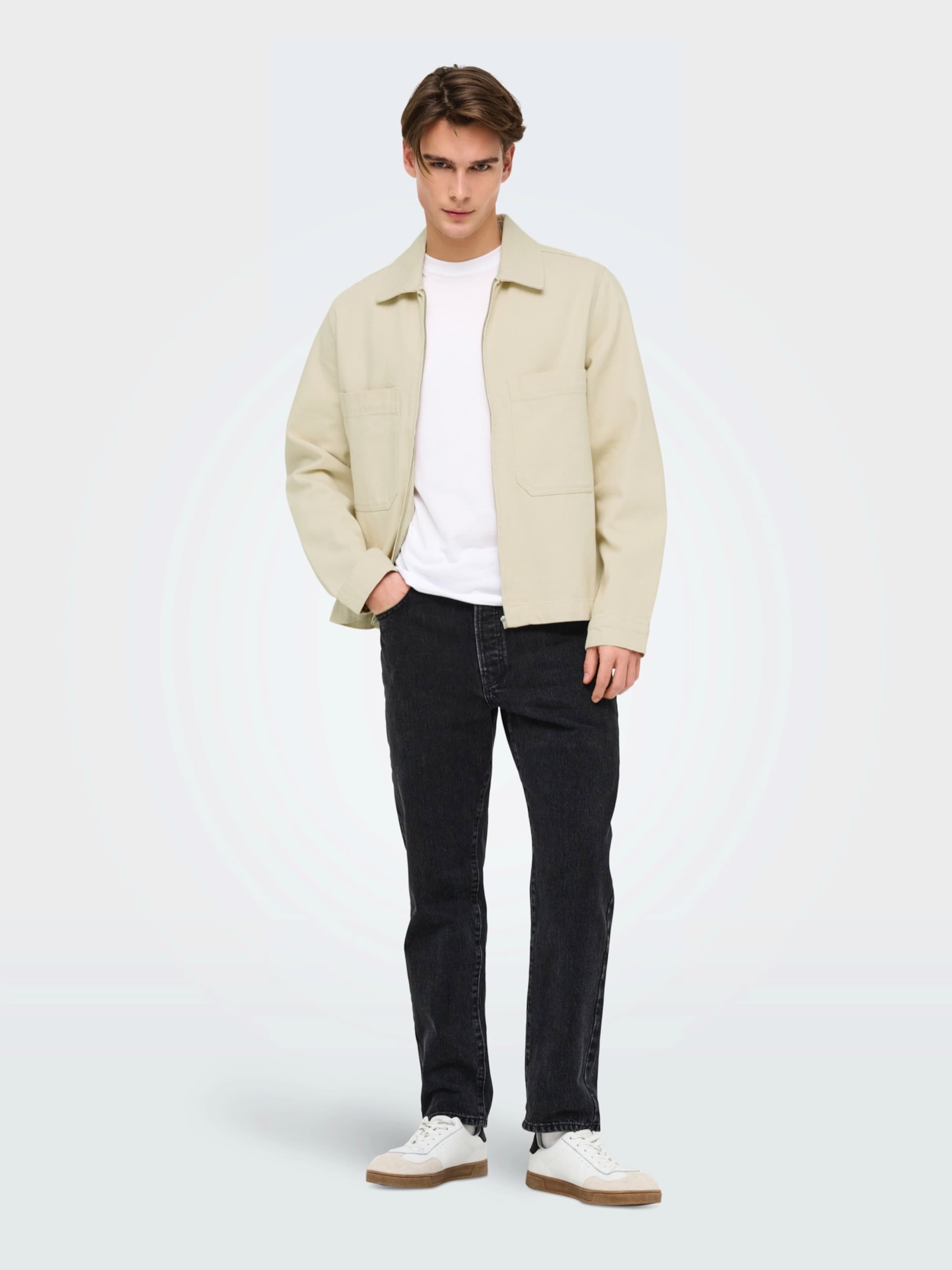 Only & Sons Between-Season Jacket 'ONSCasse' in Cream | ABOUT YOU