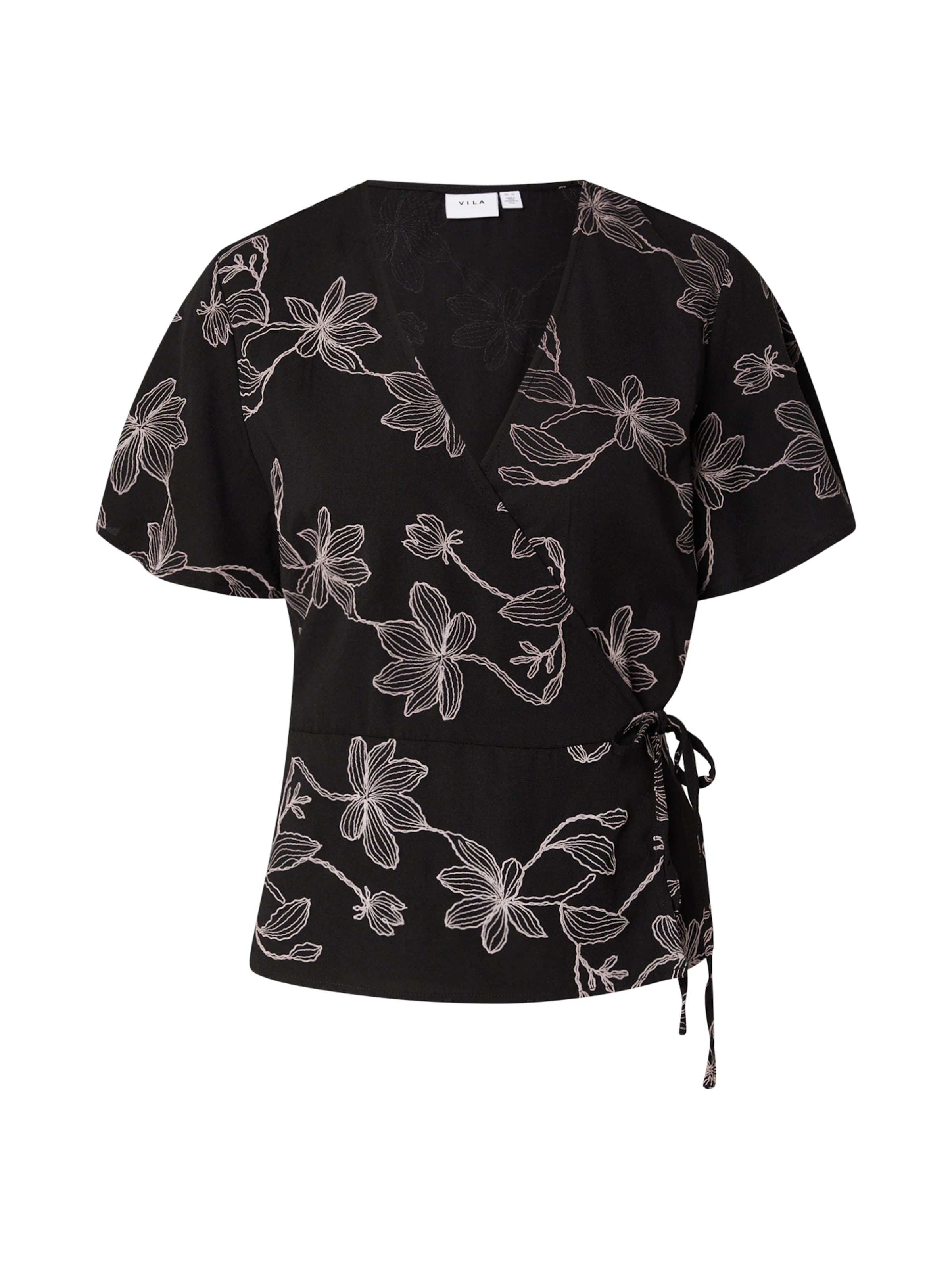 VILA Blouse 'VIKIRKA' in Black: front