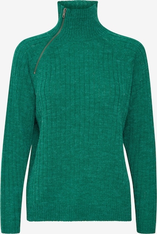 ICHI Sweater 'Ihnovo Ls11' in Green: front