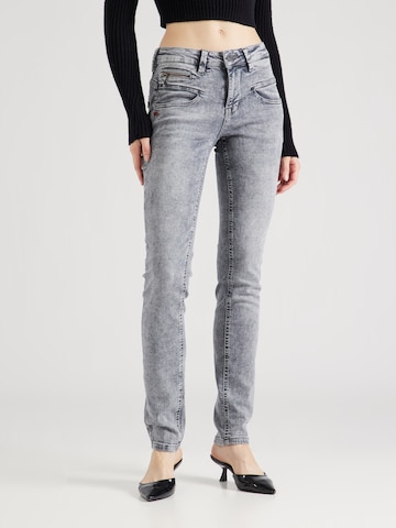 Coupe slim Jean 'Alexa' FREEMAN T. PORTER en gris : devant