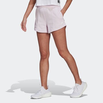 Regular Pantalon de sport ADIDAS SPORTSWEAR en rose : devant