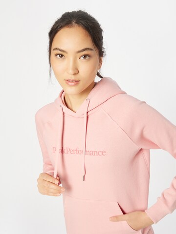 PEAK PERFORMANCE Sportovní mikina 'Ground' – pink