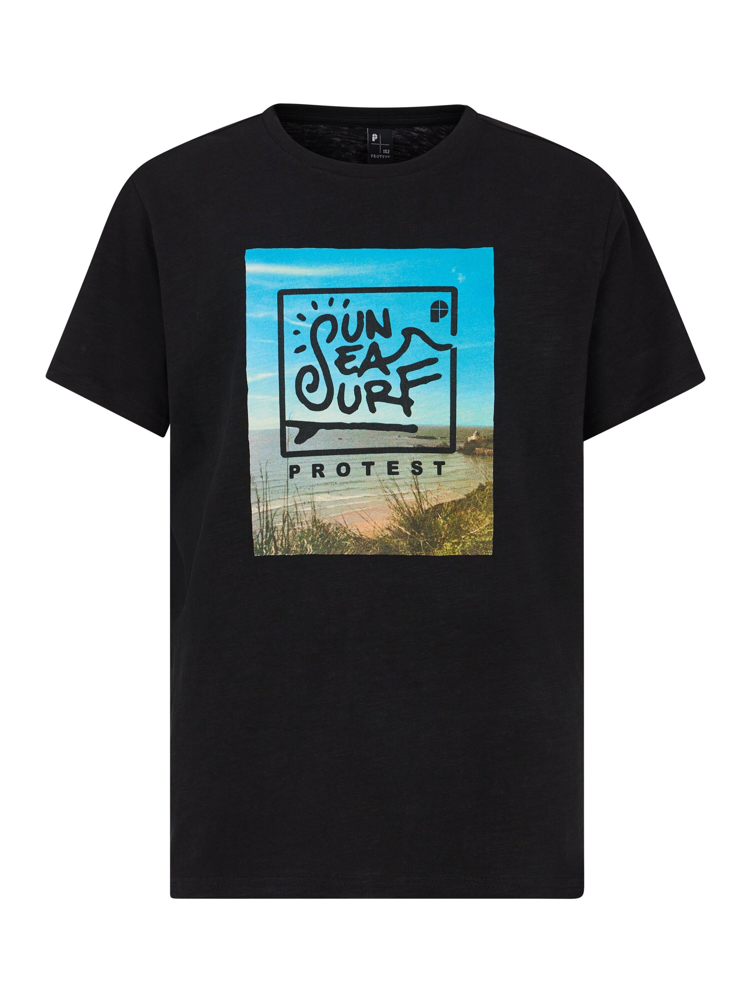 PROTEST Shirt 'PRTPeter JR'‌‌‌‌ in Schwarz: Vorderseite