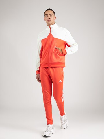Bluză cu fermoar sport 'Tiro' de la ADIDAS SPORTSWEAR pe portocaliu