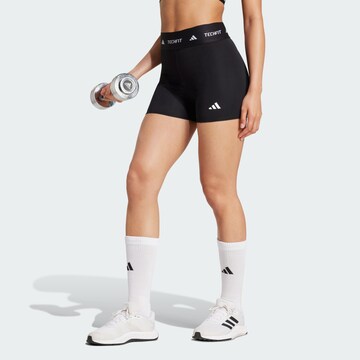 ADIDAS PERFORMANCE Skinny Sportshorts 'Stay In Play' in Schwarz: Vorderseite
