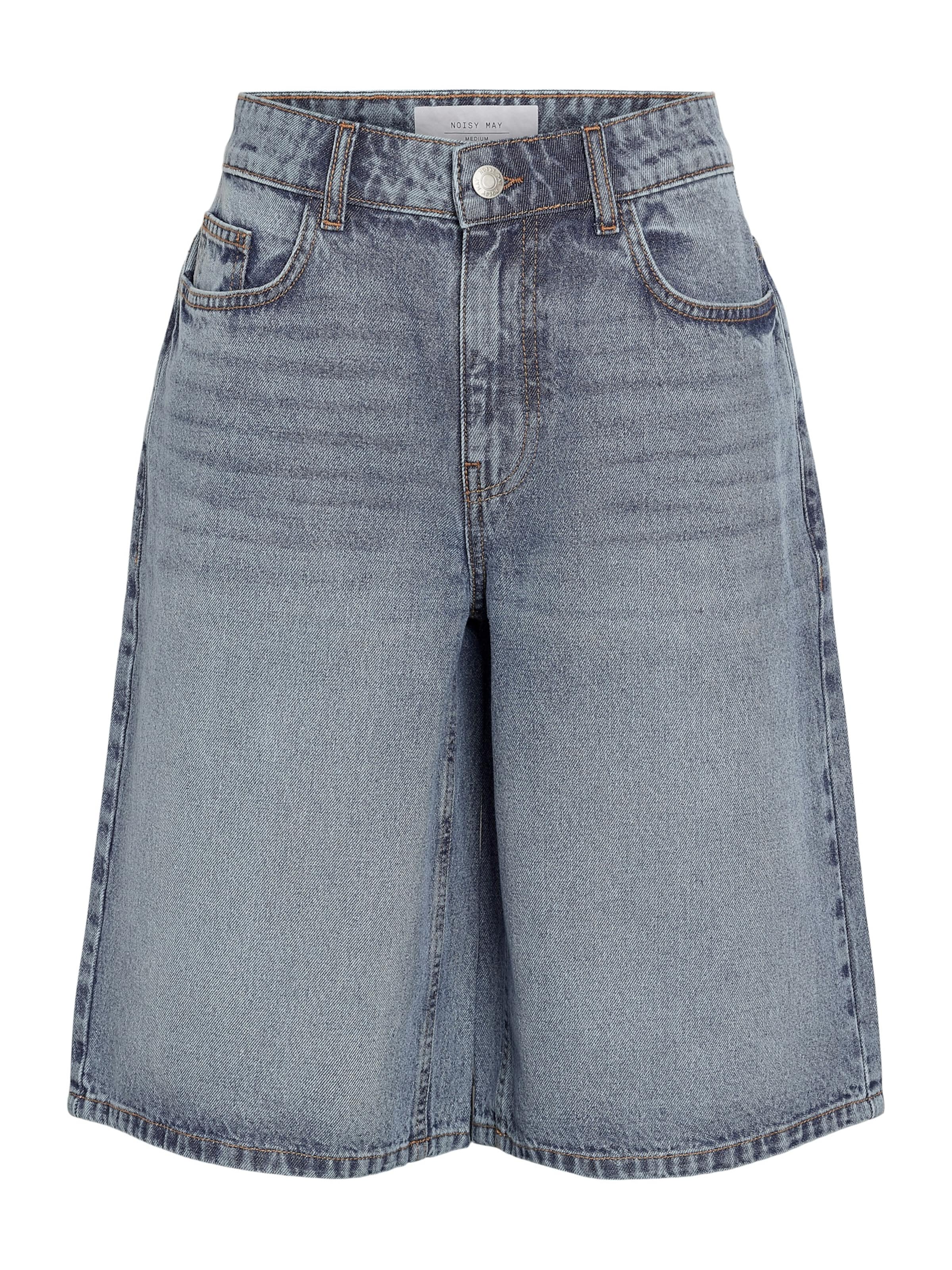 Noisy may Regular Shorts 'NMMINDIE' in Blau: Vorderseite