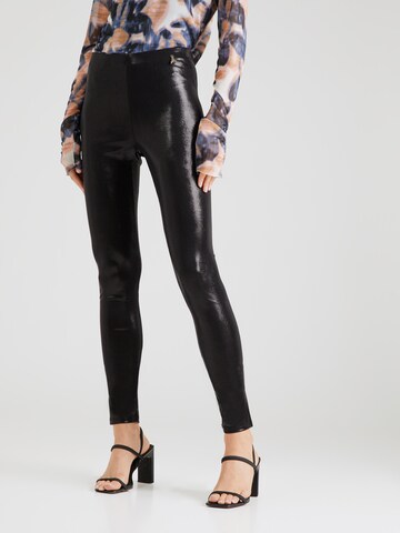 PATRIZIA PEPE Skinny Leggings in Black: front