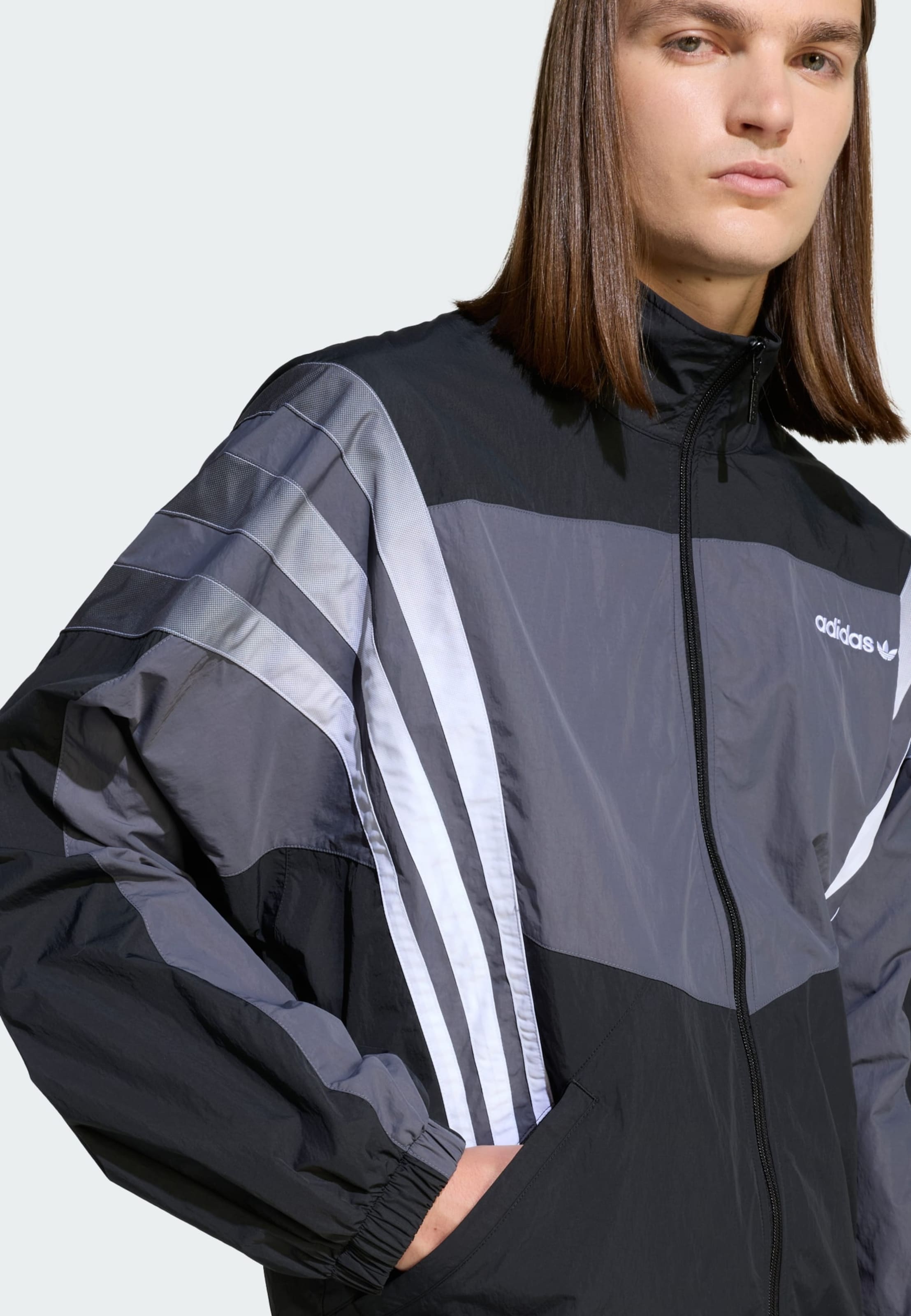 ADIDAS ORIGINALS Geacă de primăvară-toamnă 'Santiago' pe Negru