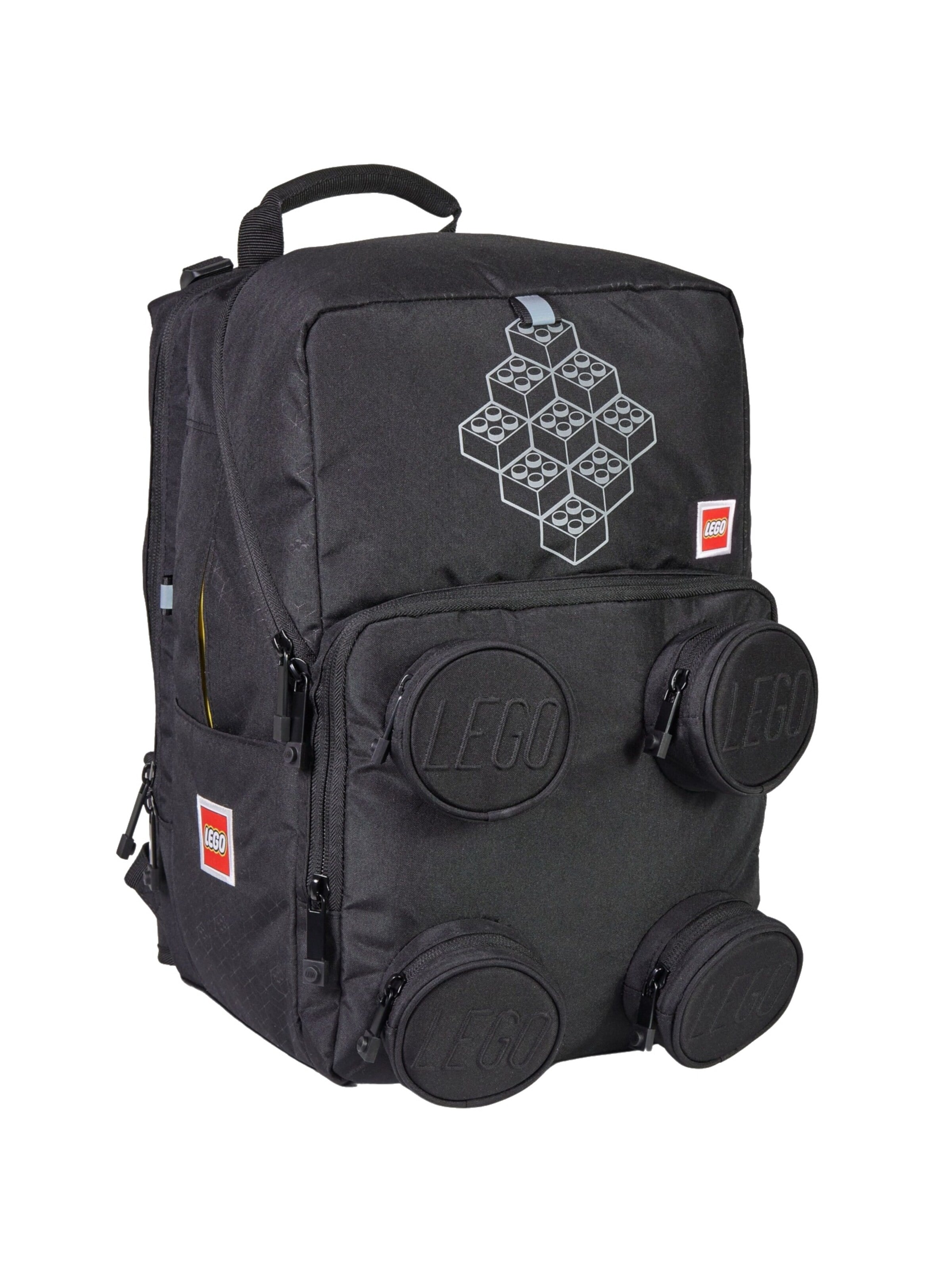 LEGO Rugzak 'LEGO Bricks Petersen School Backpack' in Zwart