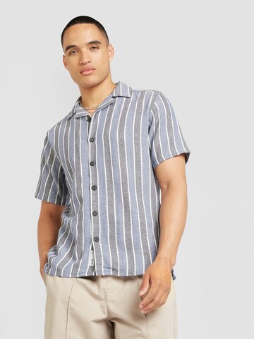 Only & Sons - Regular Fit Camisa 'ONSTREV' em azul: frente