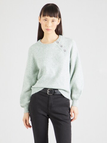 Pull-over ONLY en bleu : devant