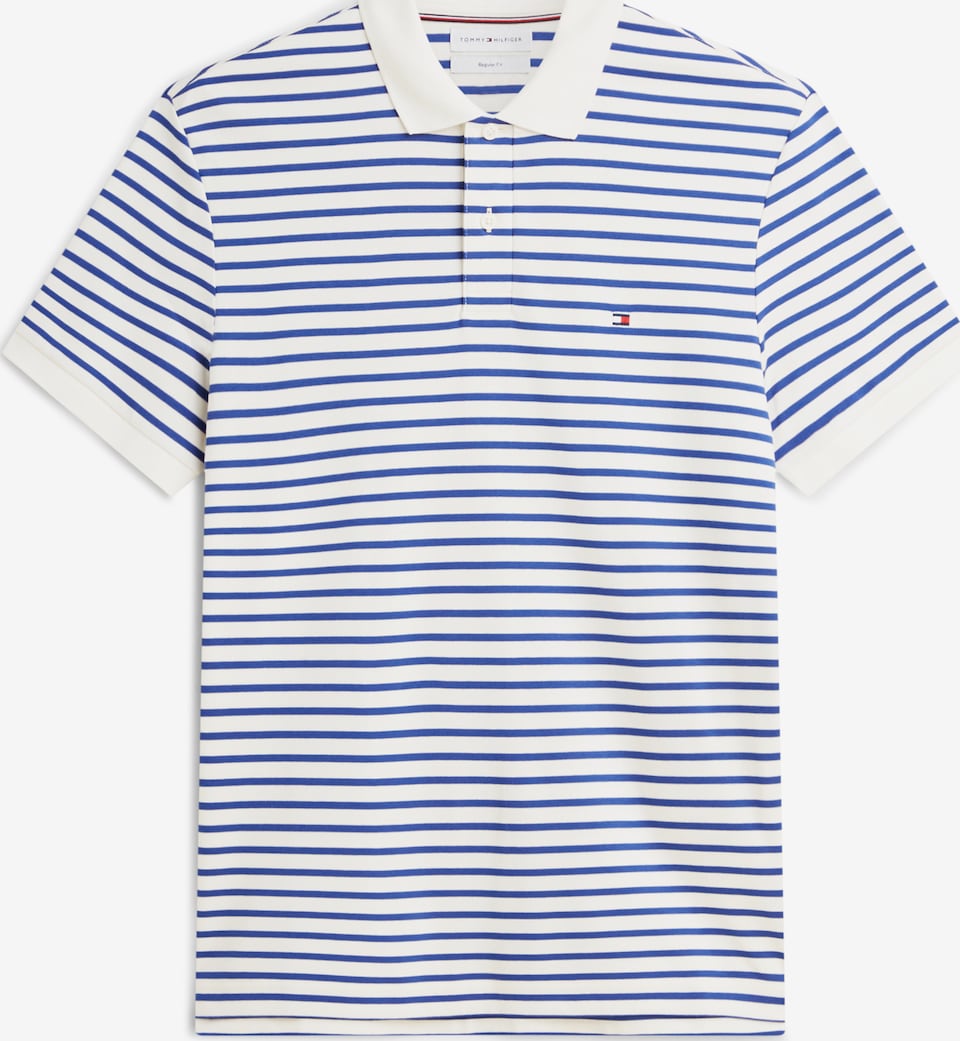 Tricou 'Regular Fit Fluid' de la TOMMY HILFIGER pe alb: față