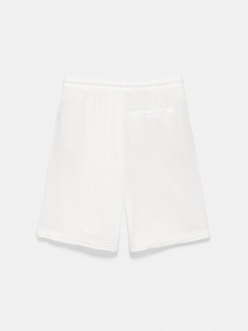 Pull&Bear Normální Kalhoty – bílá