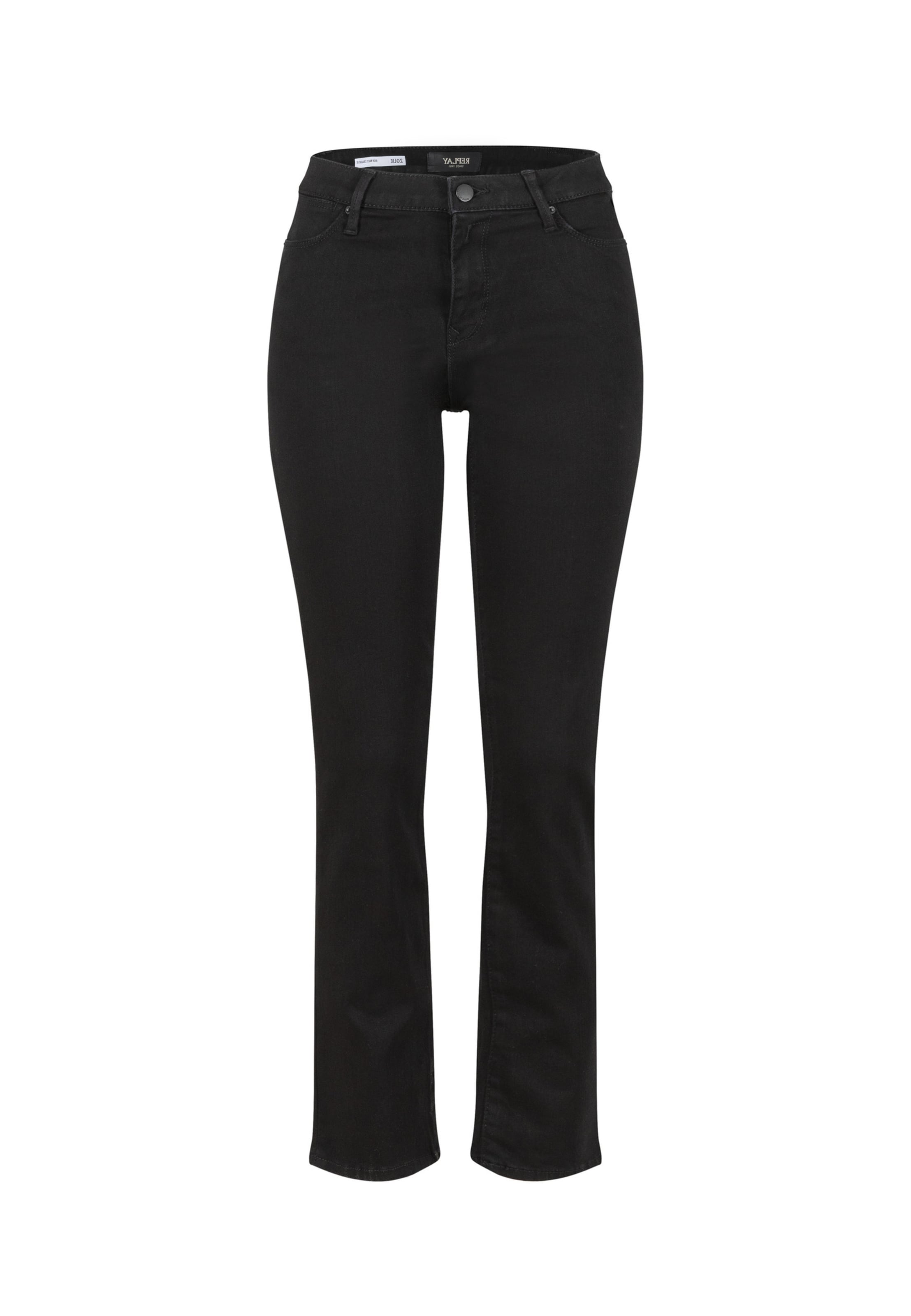REPLAY Regular Jeans in Zwart: voorkant