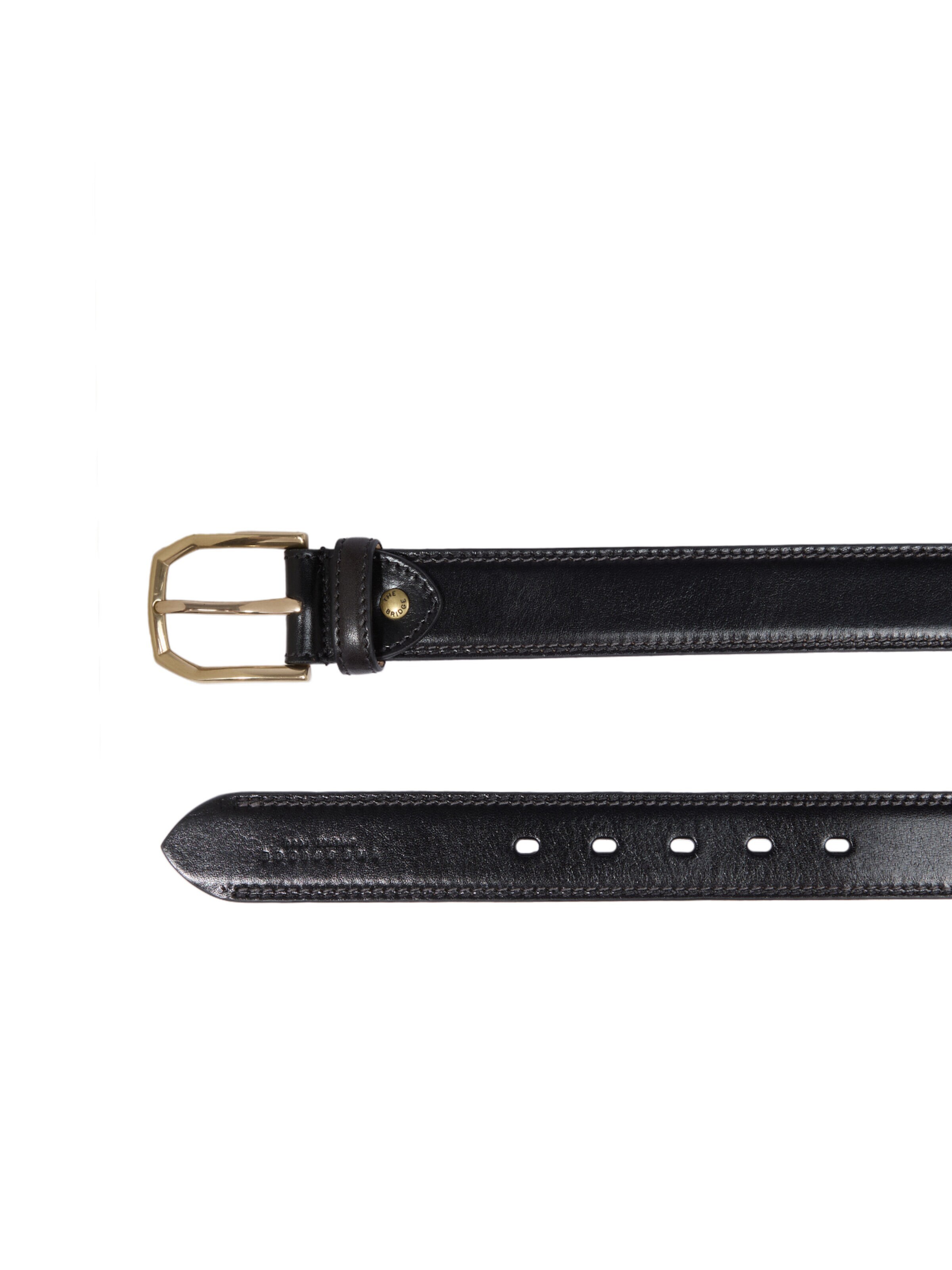 The Bridge Belt in Black: front