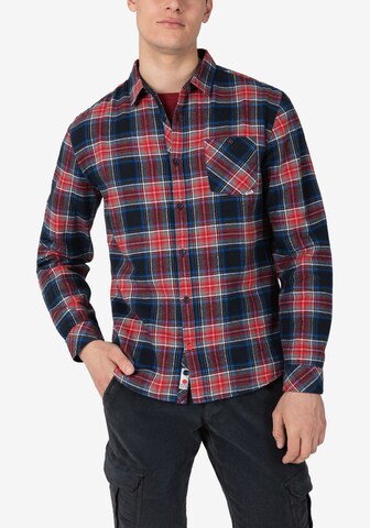 TIMEZONE - Regular Fit Camisa em vermelho