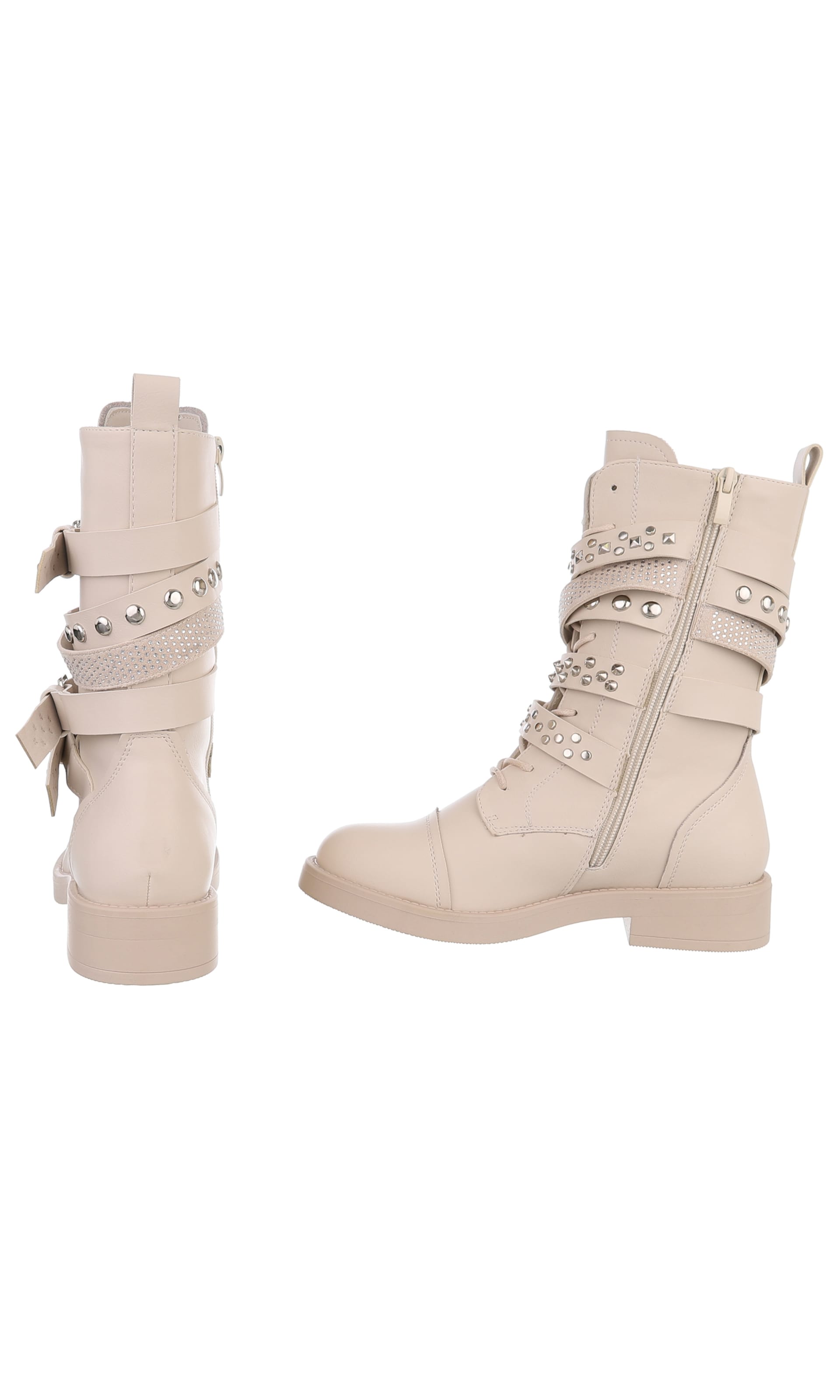 Ital-Design Stiefelette in Beige