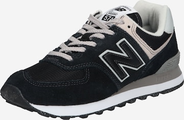 Baskets basses '574' new balance en noir : devant