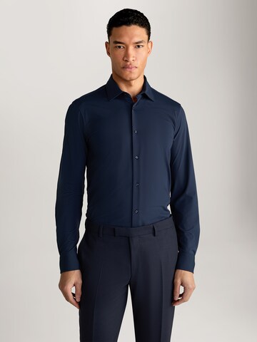 JOOP! Slim fit Button Up Shirt 'Pit' in Blue: front