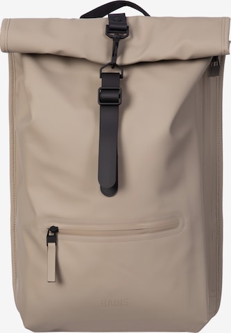RAINS Rugzak in Beige: voorkant