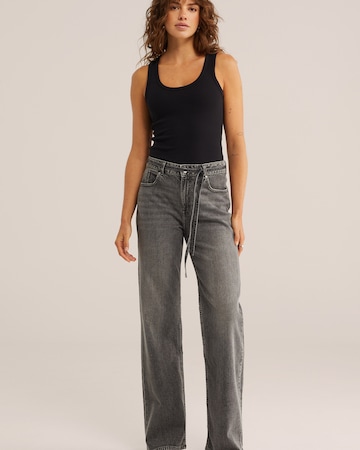 WE Fashion Wide leg Τζιν σε γκρι