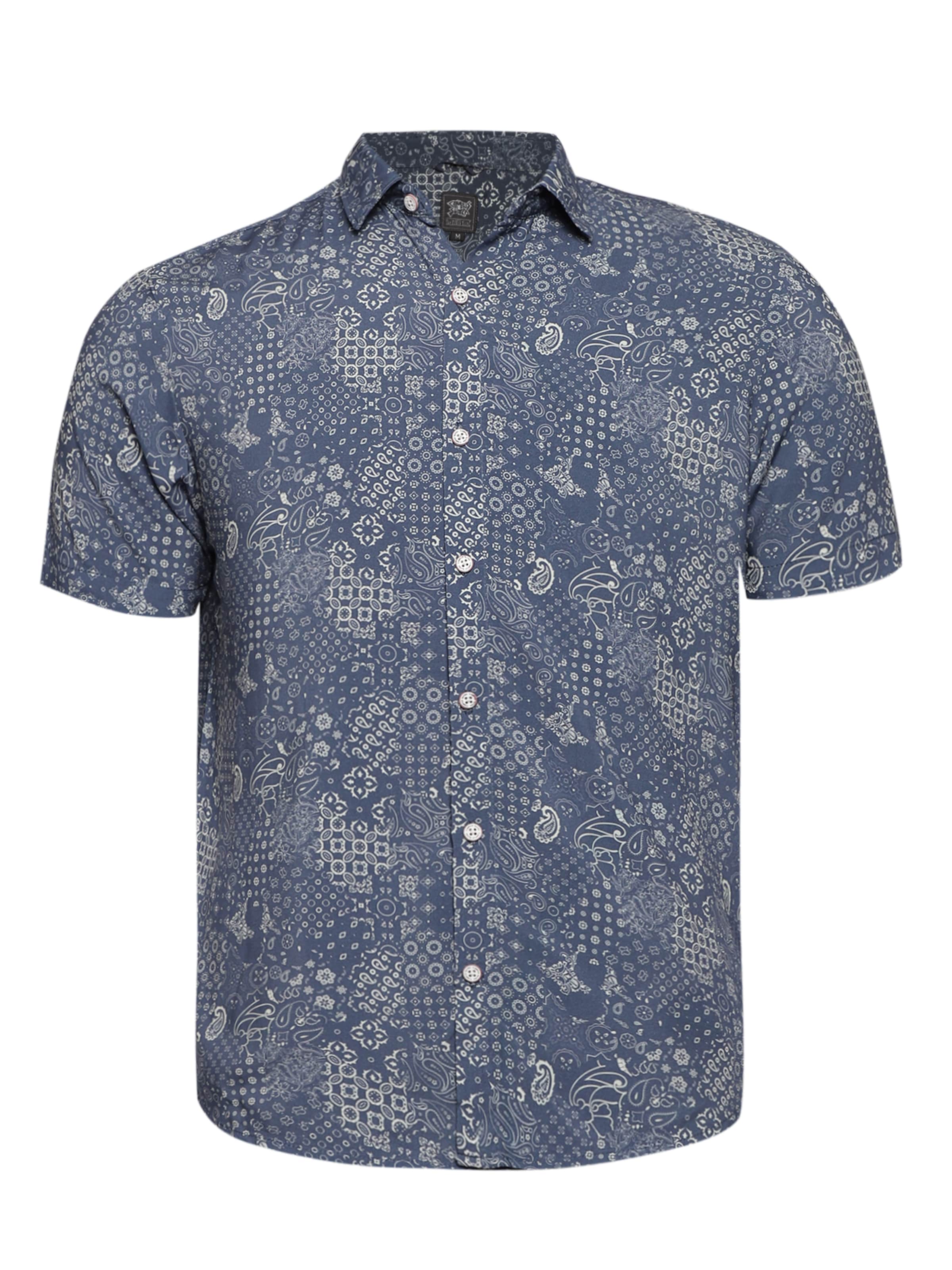 Campus Sutra Regular fit Srajca 'Adriel' | modra barva: sprednja stran