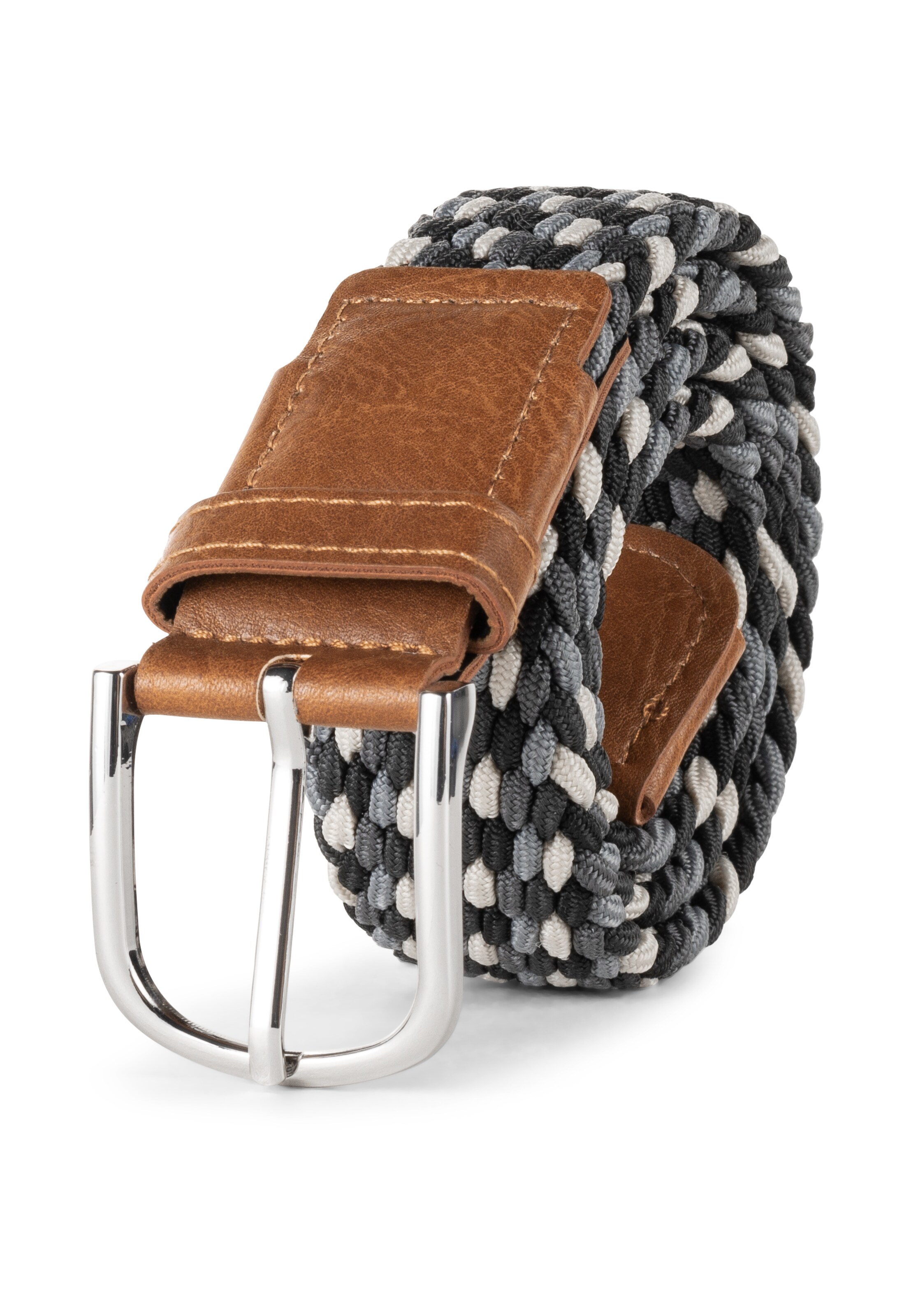 INDICODE JEANS Gürtel ' Anders ' in Schwarz: Vorderseite