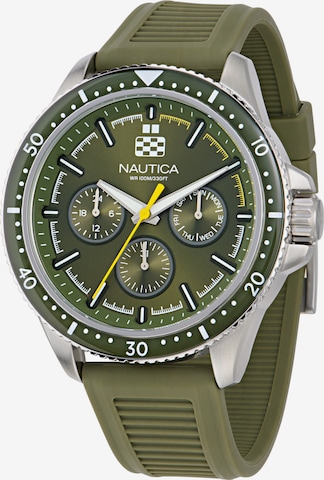 Orologio analogico 'WINDROSE' di NAUTICA in verde: frontale